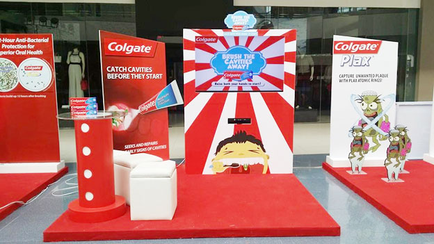 高露潔展，高露潔展臺(tái)，高露潔